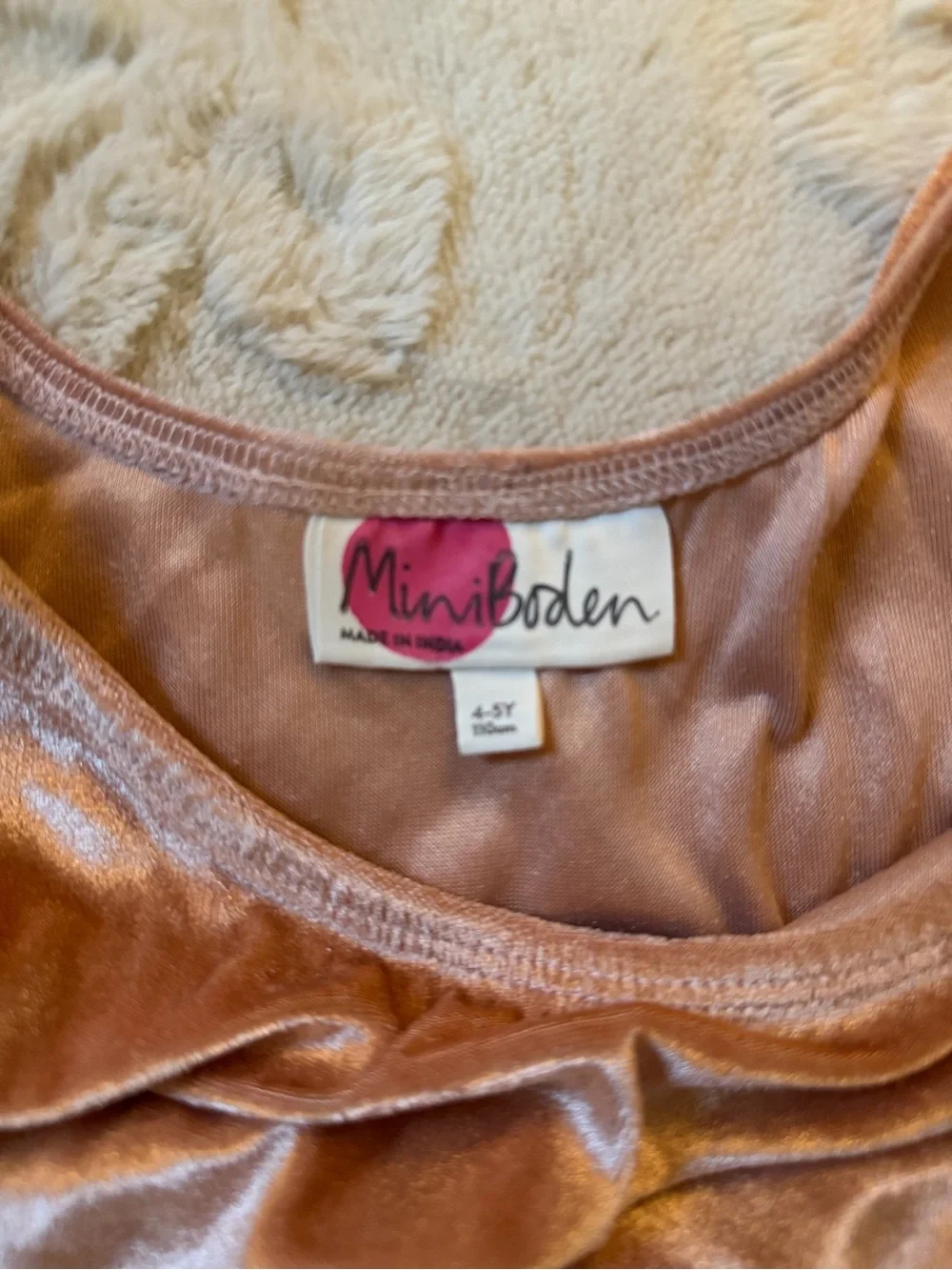 Mini Boden Pink Velvet & Tulle Unicorn Dress